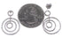 Authentic Sterling Silver Cubic Zirconia Post Dangle Earrings DS55190